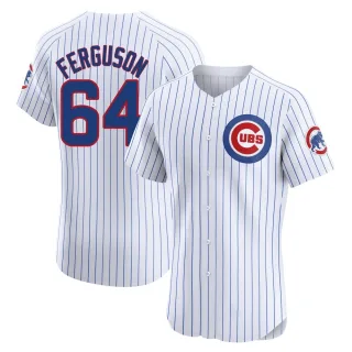 Elite Men's Tyler Ferguson Chicago Cubs Home Jersey - White