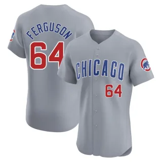 Elite Men's Tyler Ferguson Chicago Cubs Road Jersey - Gray