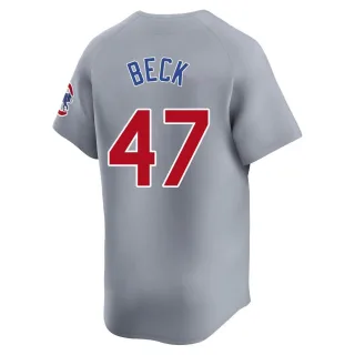 Limited Men's Rod Beck Chicago Cubs Road Jersey - Gray