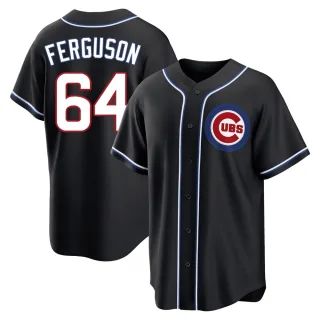 Replica Men's Tyler Ferguson Chicago Cubs Fashion Out Jersey - Black