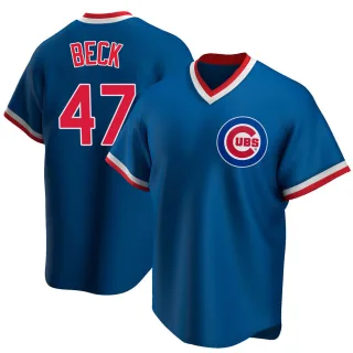 Replica Youth Rod Beck Chicago Cubs Road Cooperstown Collection Jersey - Royal